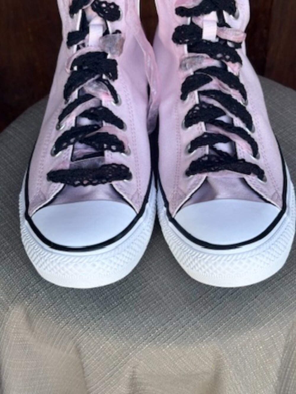 Converse Chuck Taylor XX-Hi Double Lace Summit Pink Knee High NWOB Size 10 W - Picture 6 of 14